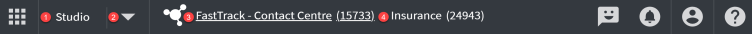 The header bar
