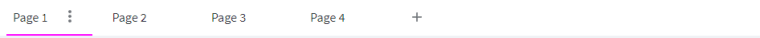 The page tabs bar