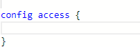 The entity with associated brackets is created
