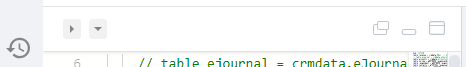 The CDL editor panel toolbar