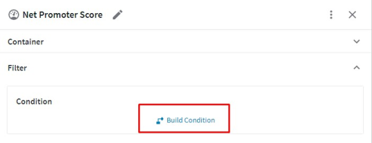 Locating the condition builder