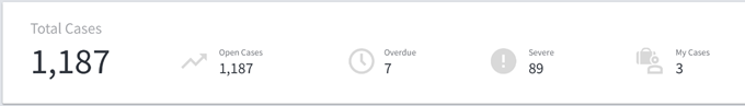 Example of a case list summary widget