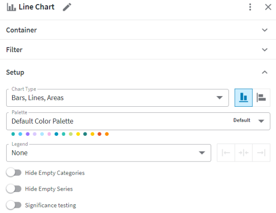 Setting up a chart widget