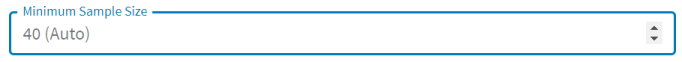 Minimum sample size field