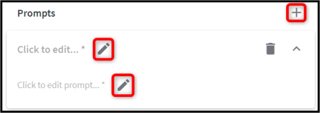The AI Summary tile prompt settings