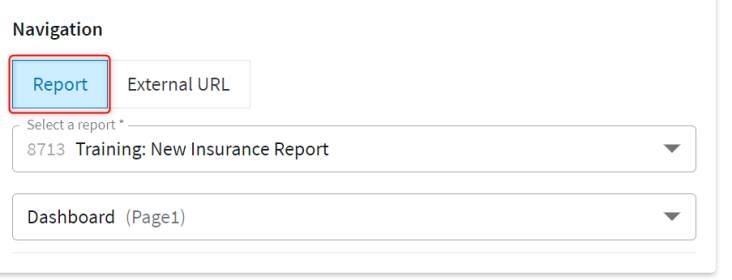 Linking to a report