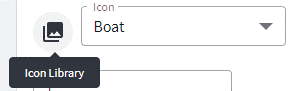 Opening the icon library