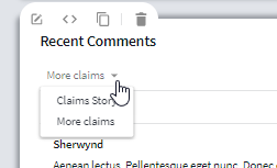 Selecting the comments to be presented