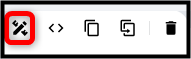 Edit canvas widget icon