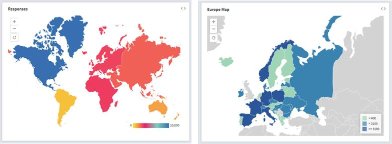 Example of a map widget