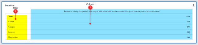 Data Grid after adding a column