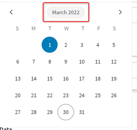 Selecting custom dates